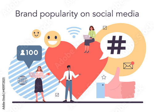Social media concept. Internet communication and global connection