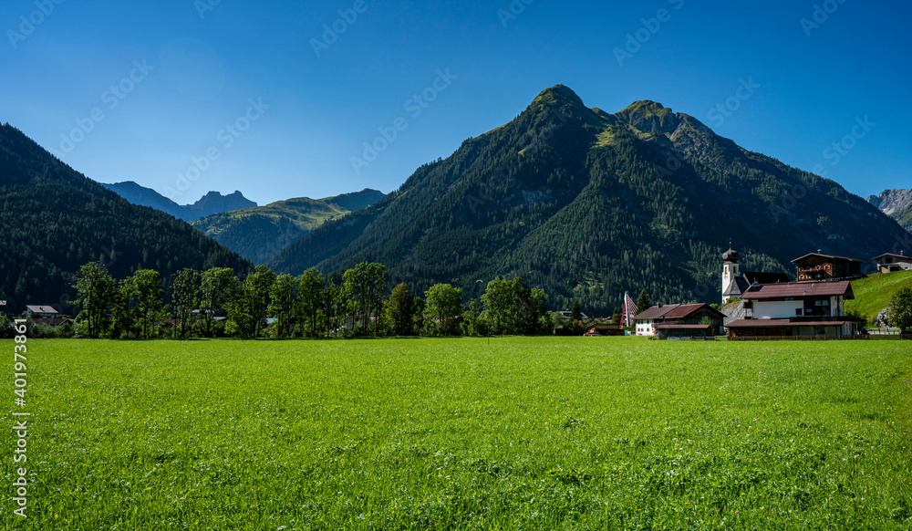 Landscape in the Lech Valley in Tyrol