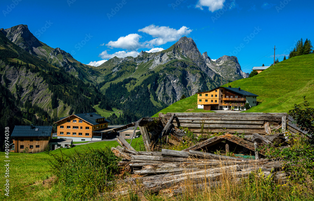 Landschaft im Lechtal in Tirol