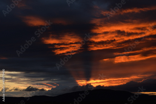 Sunset on Icelandic sky © Jerzy