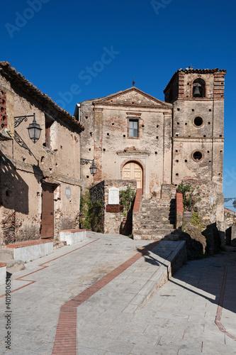 Gallicianò, district of Reggio Calabria, Aspromonte National Park, church of San Giovanni Battista, Calabria, Italy, Europe