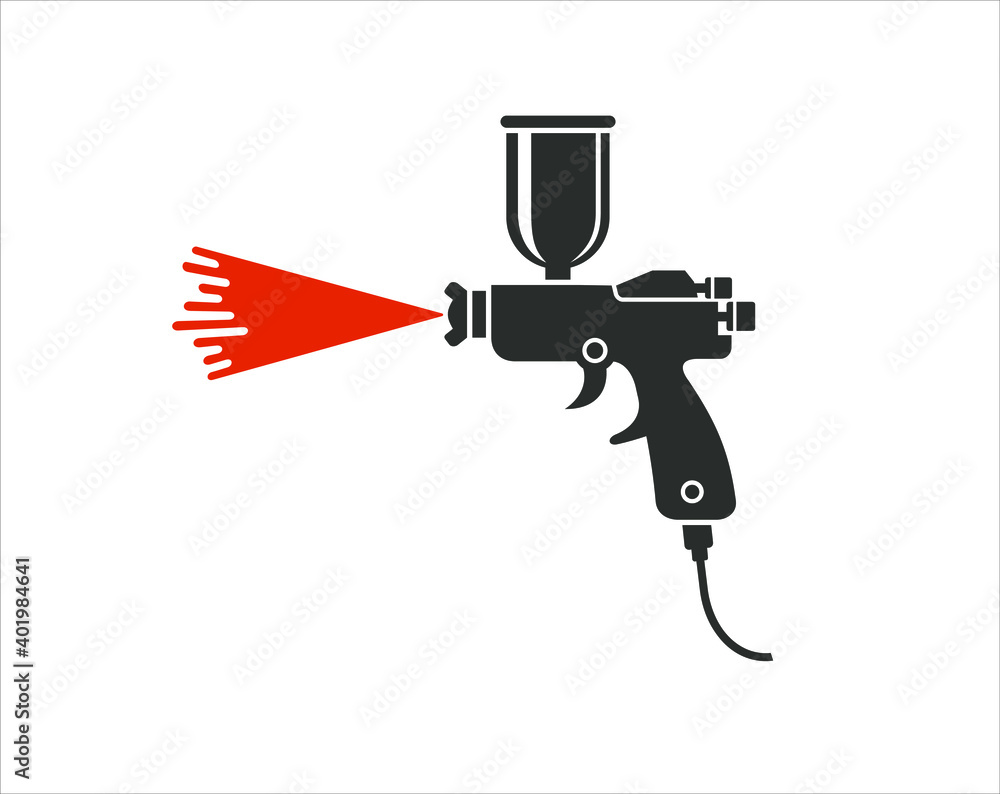Vecteur Stock spray gun paint icon . vector art. | Adobe Stock