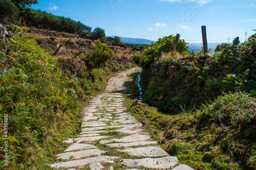 Old Roman road in the north of Portugal.