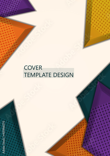 Wallpaper Mural Light background with multicolor rhombuses. Abstract background for your design. Modern vector Torontodigital.ca