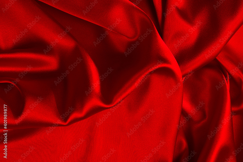 Red silk or satin luxury fabric texture can use as abstract background. Top view. Red silk or satin luxury fabric texture can use as abstract background. Top view.
