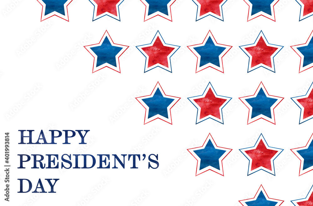 Happy Presidents' Day. Congratulatory inscription for the holiday. Closeup, no people. Congratulations for family, relatives, friends and colleagues Happy Presidents' Day. Congratulatory inscription for the holiday. Closeup, no people. Congratulations for family, relatives, friends and colleagues