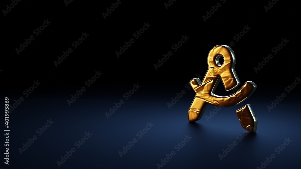 3d rendering symbol of drafting compass wrapped in gold foil on dark blue background 3d rendering symbol of drafting compass wrapped in gold foil on dark blue background