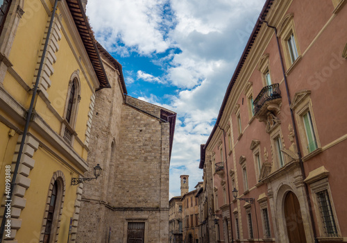 Ascoli Piceno (Italy) - The beautiful medieval and artistic city in Marche region, central Italy. Here a view of historical center. © ValerioMei