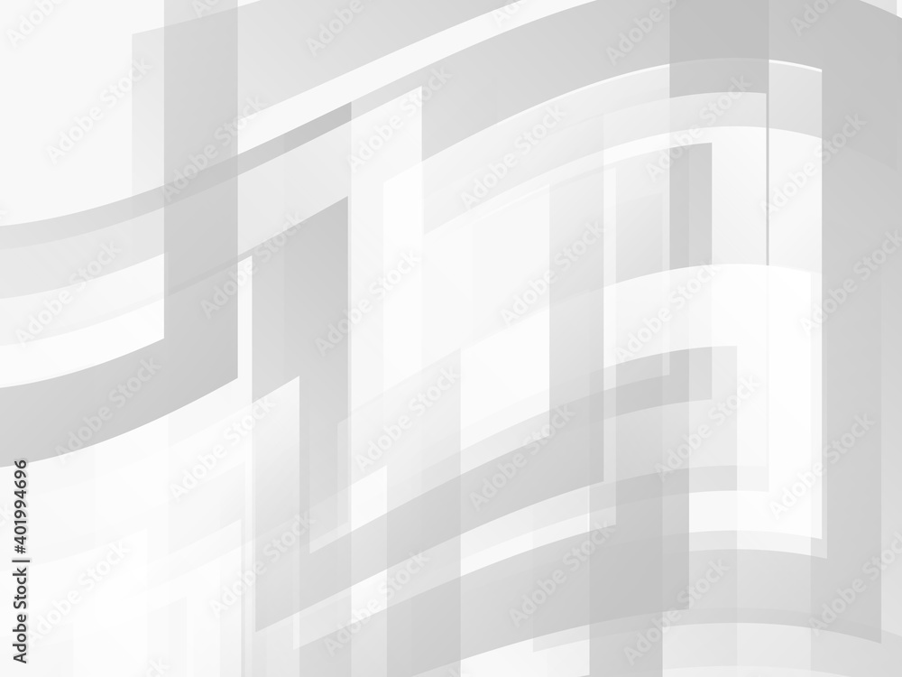 Fototapeta premium Abstract grey and white geometric stylish modern background design