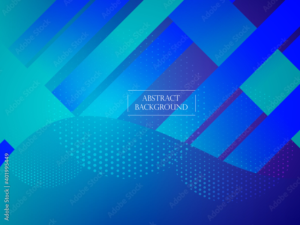 Abstract gradient geometric blue modern background pattern