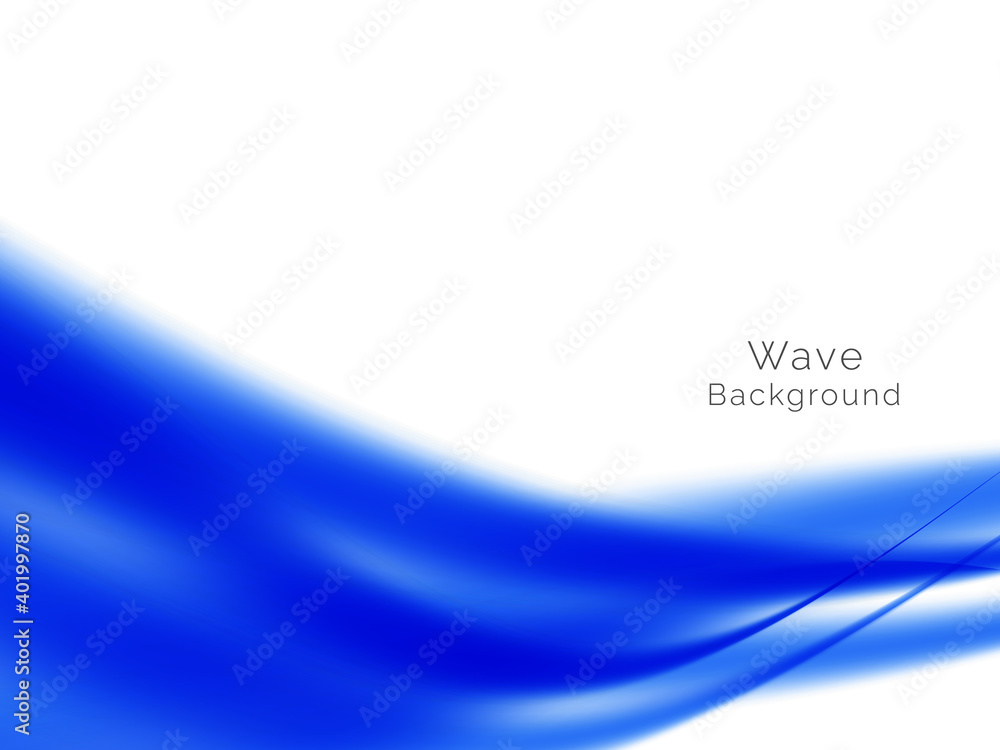 Fototapeta premium blue wave elegent design background