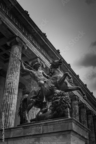 Statue in front of Altes Museum in Berlin, Germany