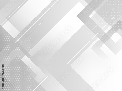 Abstract grey and white geometric stylish modern background design