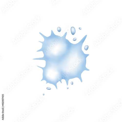 Snow Exploding Vector Illustration