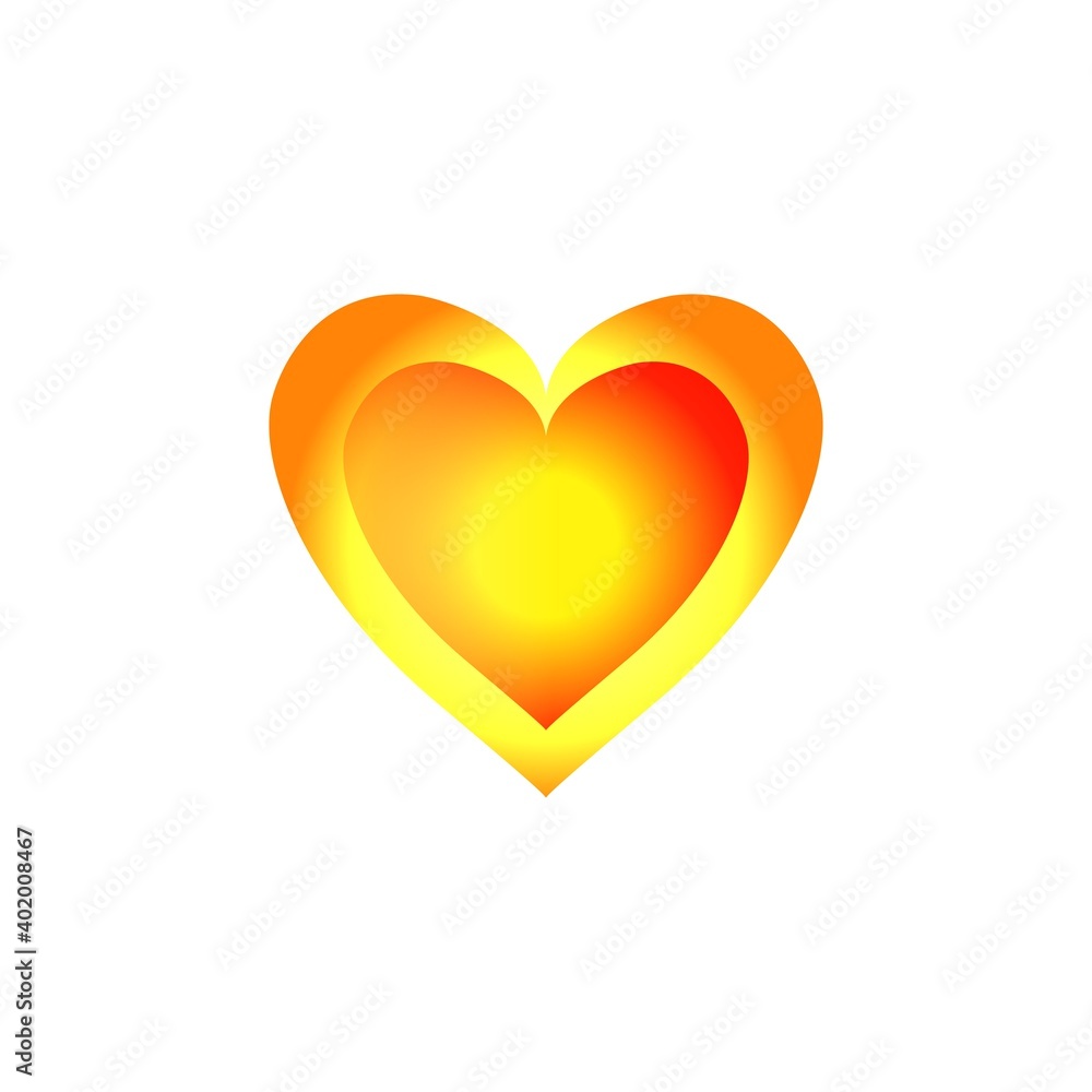 Heart two decoration sign for card, shirt, poster Heart two decoration sign for card, shirt, poster