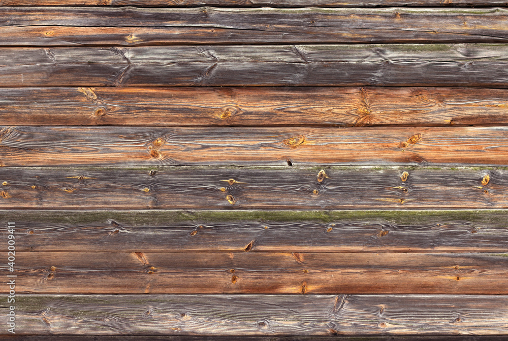 Naklejka premium Wood texture, old yellow textured boards. Background