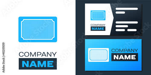 Logotype Doormat icon isolated on white background. Welcome mat sign. Logo design template element. Vector.