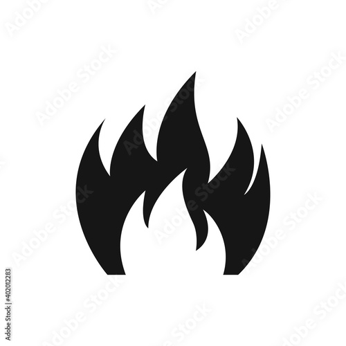 Valokuvatapetti Fire flame burn energy icon