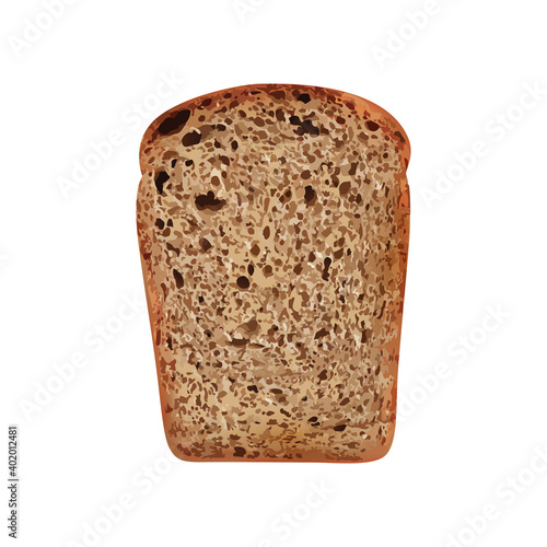 Fresh Black Bread Composition