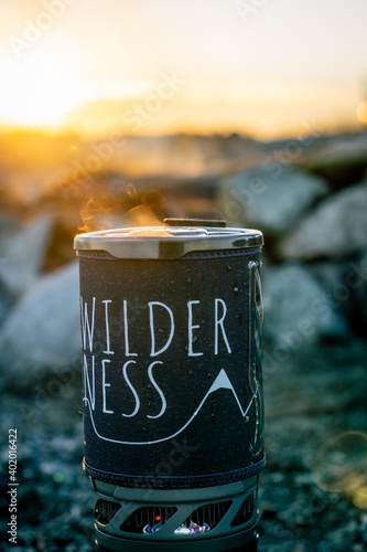 jetboil on beach photo