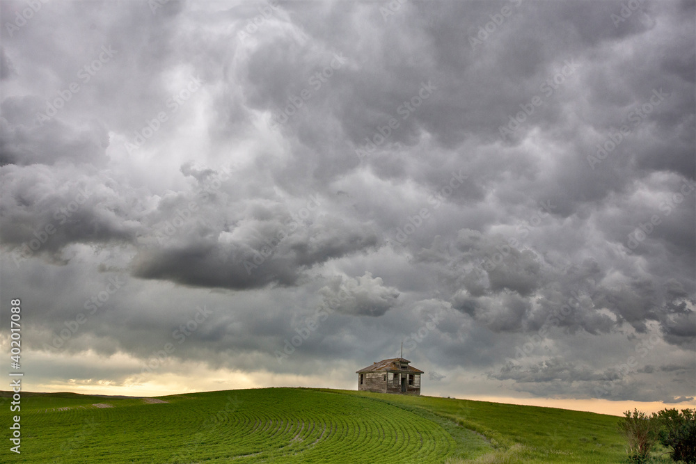 Obraz premium Prairie Storm Clouds Canada