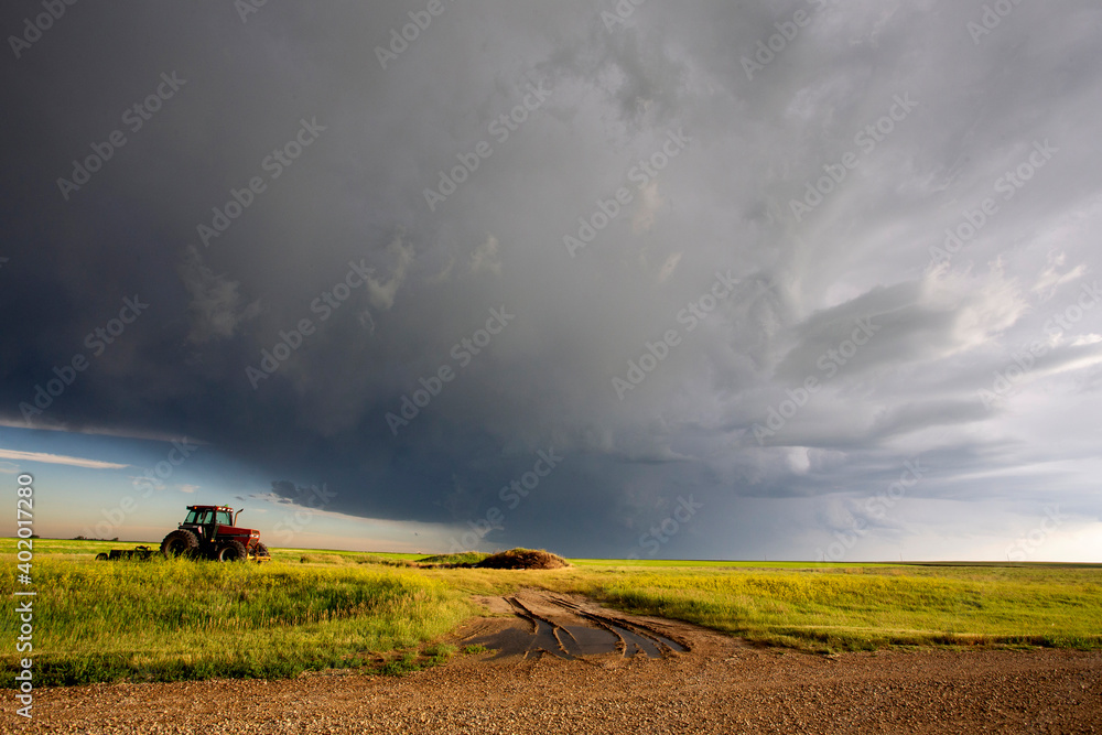 Fototapeta premium Prairie Storm Clouds Canada