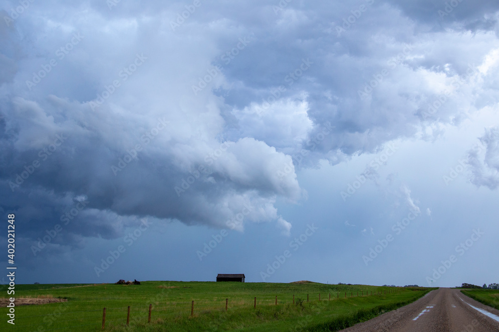 Obraz premium Prairie Storm Clouds Canada