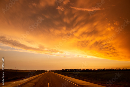 Prairie Storm Clouds Sunset © pictureguy32