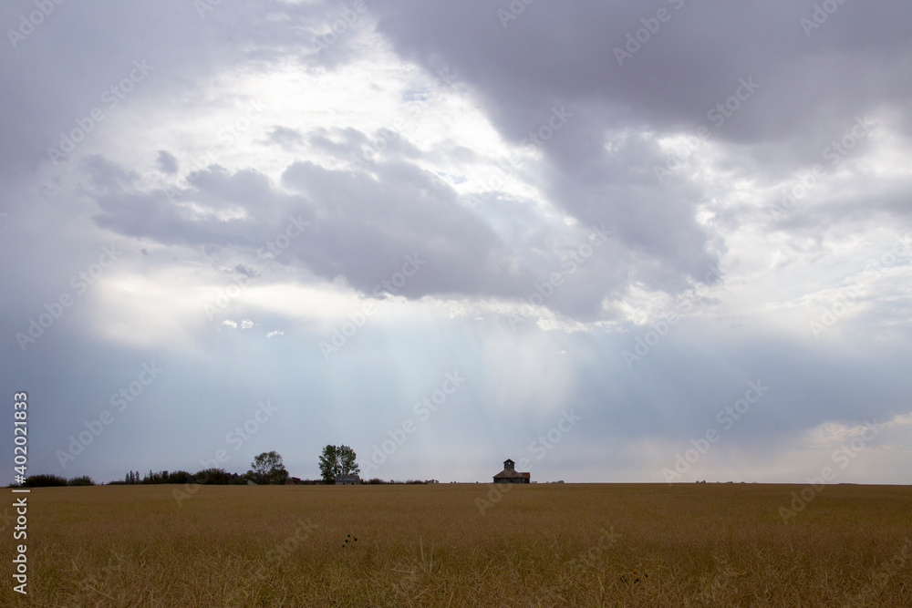 Naklejka premium Prairie Storm Clouds Canada