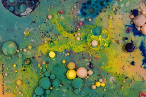 abstract background with bubbles colorful