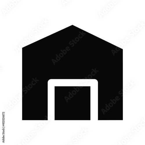 House Outline Structure glyph icon