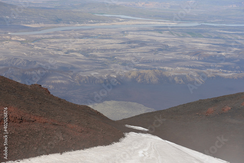 Hekla volcano trail in Iceland photo