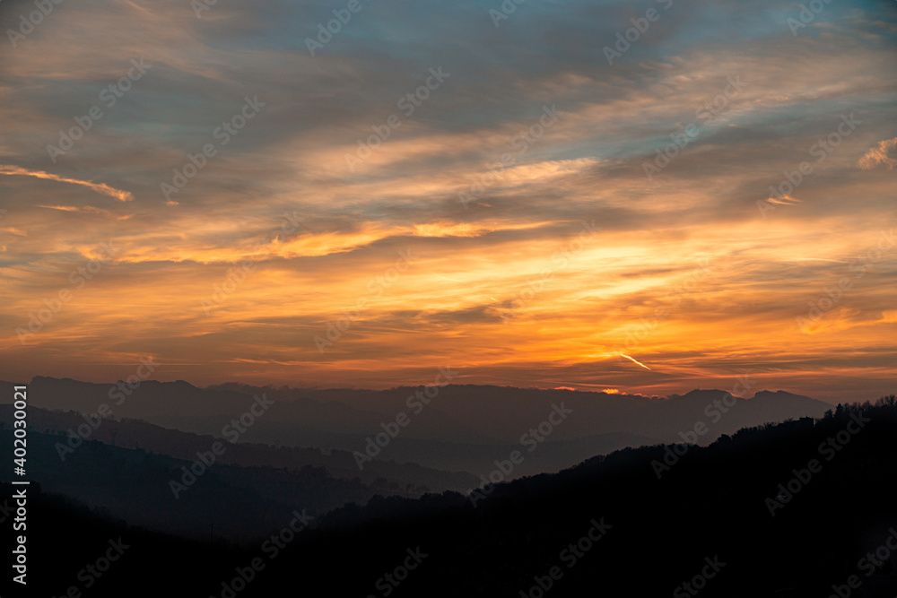 Obraz premium golden sky