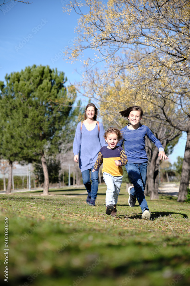 Fototapeta premium Family Spending Time Outdoors