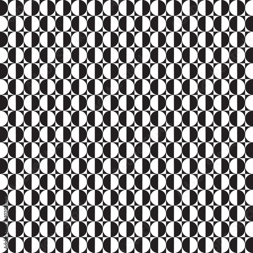 Fototapeta Naklejka Na Ścianę i Meble -  Black and white pattern geometric abstract graphic