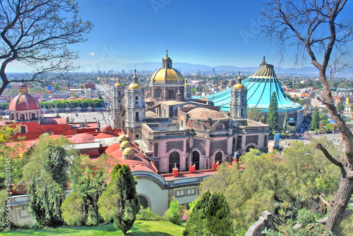 The Basilica of Our Lady of Guadalupe in the north of Mexico City. #402031045
