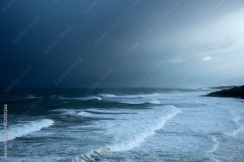 Fototapeta premium sea waves, marine storm, swell