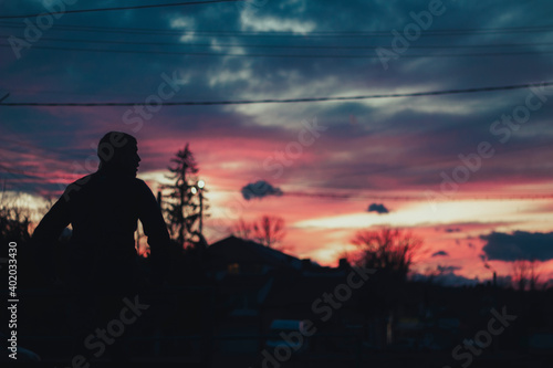 silhouette of a person