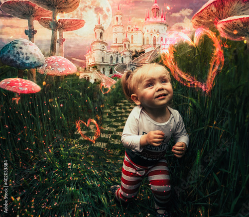 little child in the wonderland