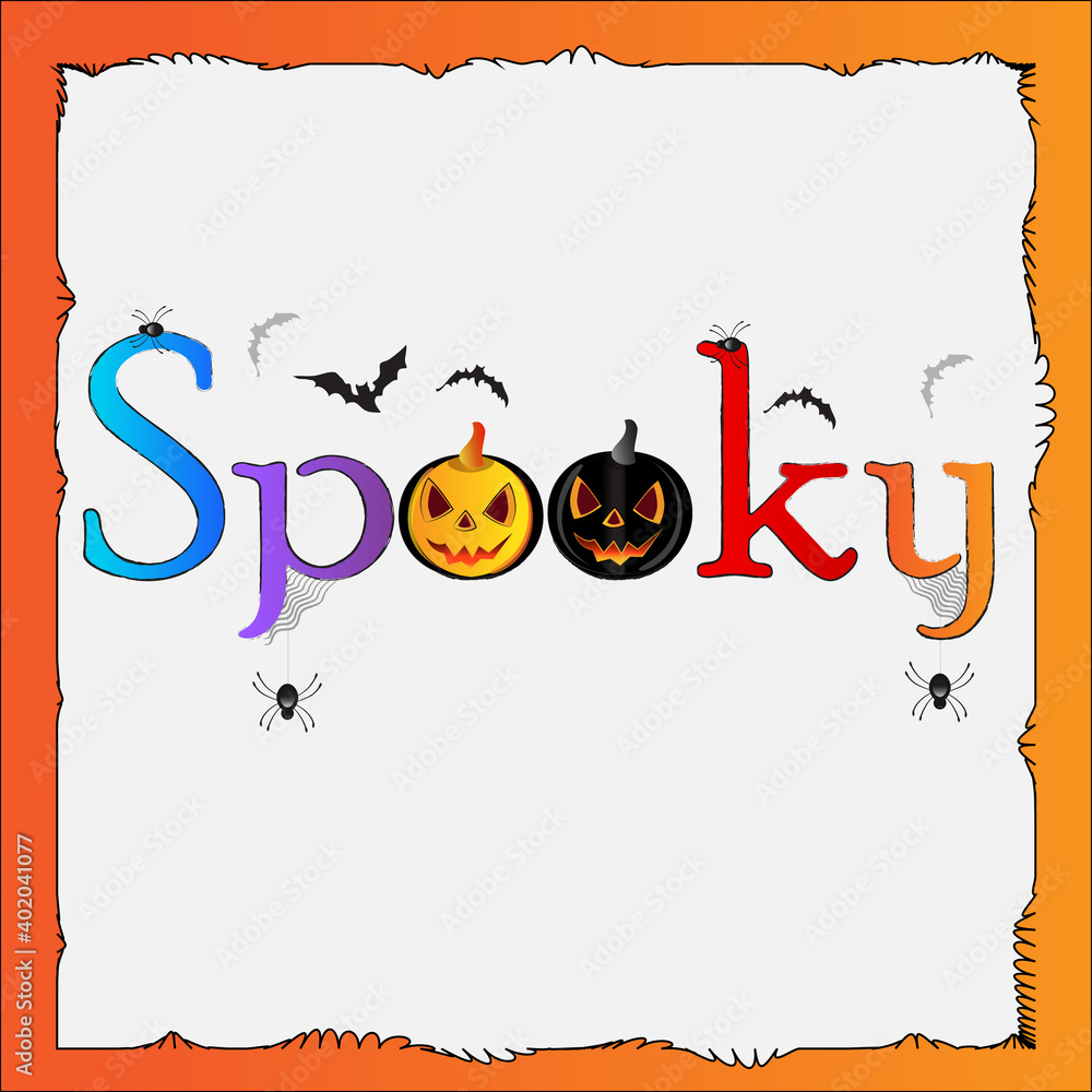 Halloween Spooky Pumpkin Party Card Background