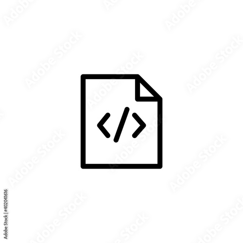 Free Download Programming code file icon. Icon design for programming and software engineering. Vector - GFXLoad
