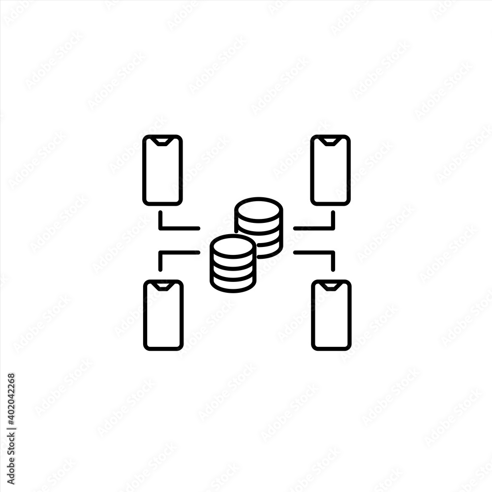 Big data icon. Artificial intelligence icon design. Vector Big data icon. Artificial intelligence icon design. Vector