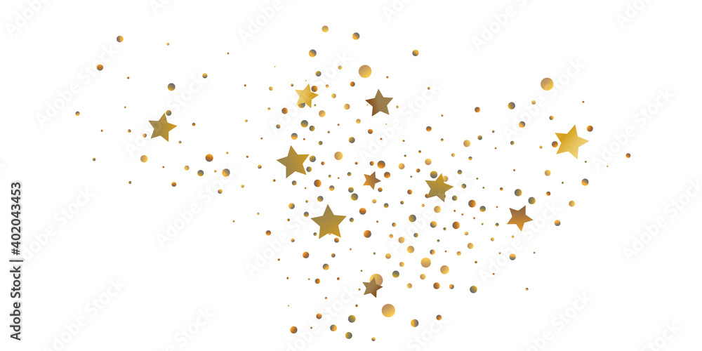 Golden casual confetti background. Golden casual confetti background.