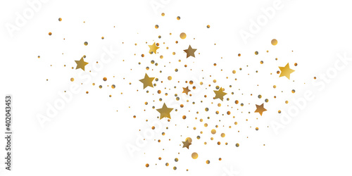 Golden casual confetti background.