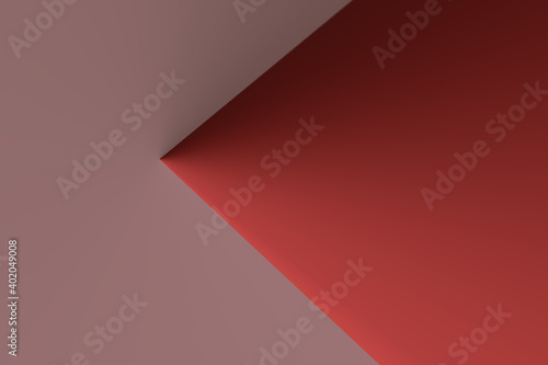 Leinwand Poster An abstract pink and red background with the red part having a sharp edge