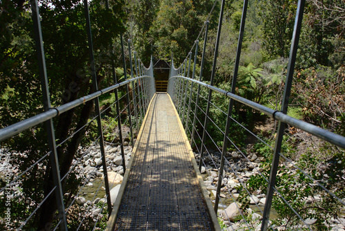 Fototapeta Naklejka Na Ścianę i Meble -  View of suspension bridge