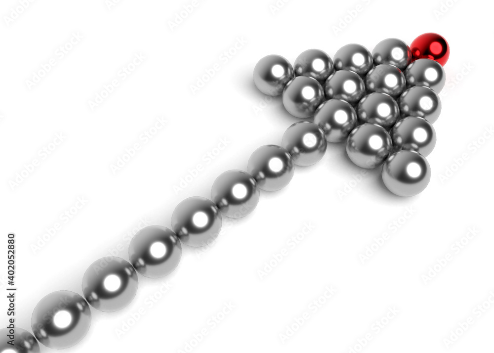 Leader leads the team forward. Business concepts Leader leads the team forward. Business concepts