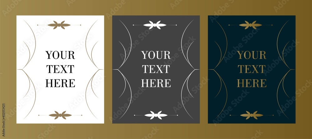 Naklejka premium Retro typographic design elements. Template for design invitations, posters and other design. Flourish and calligraphic.