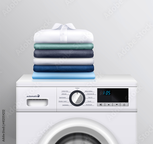 Clothes Stack On Washing Machine