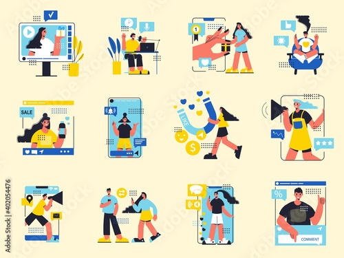 Influencer Marketing Color Set
